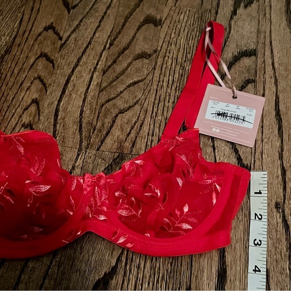 NEW Panache | Ruby Red Lace Bra Tango Balconnet Sz 30D - Picture 5 of 5